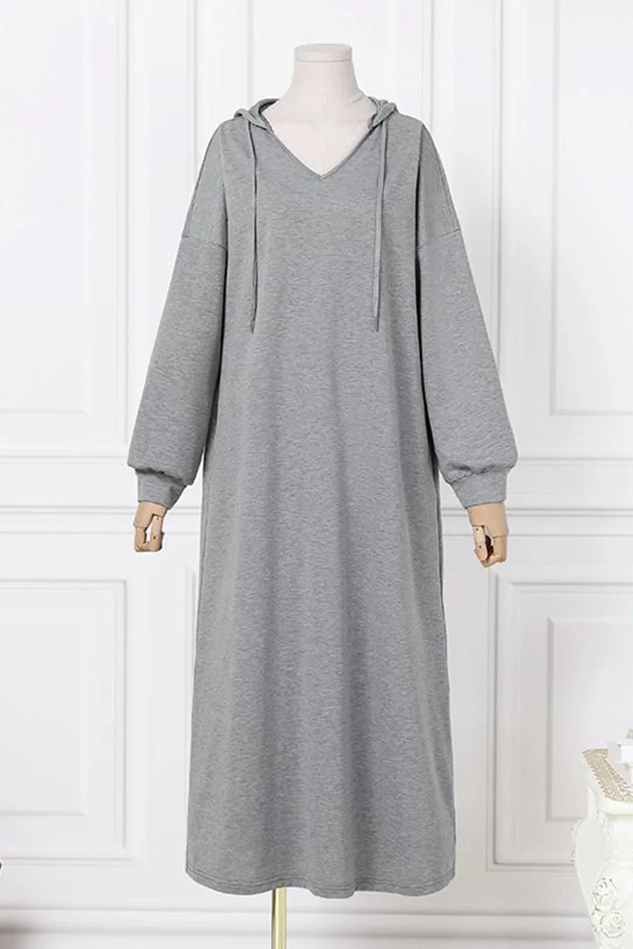 V-Neck Long Sleeve Dress