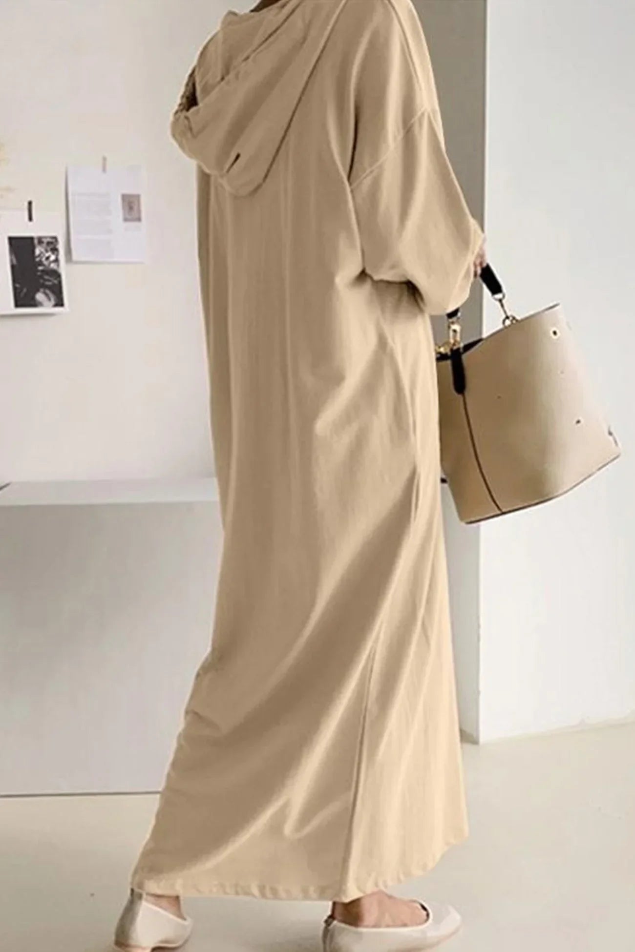 V-Neck Long Sleeve Dress