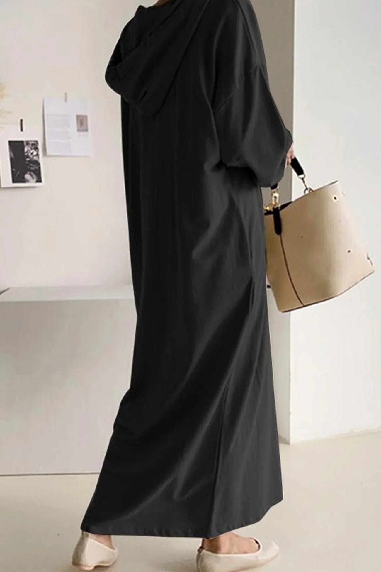 V-Neck Long Sleeve Dress